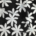 최신 재고 로트 비스코스 인쇄 간단한 꽃 포진 원형 직물